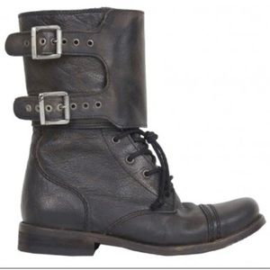 All Saints Damisi Combat Boots Black